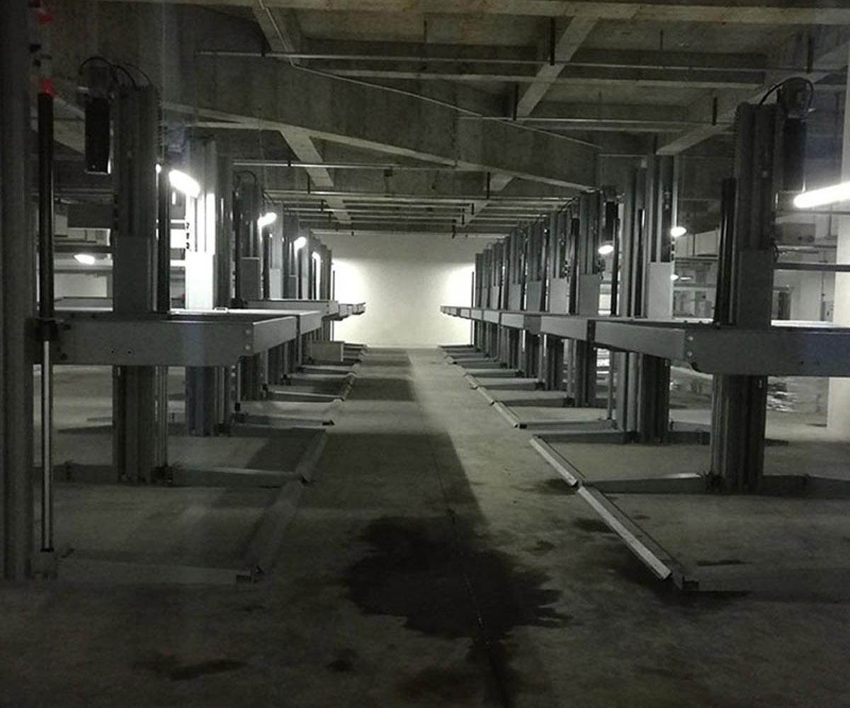 納溪二層升降式停車位回收
