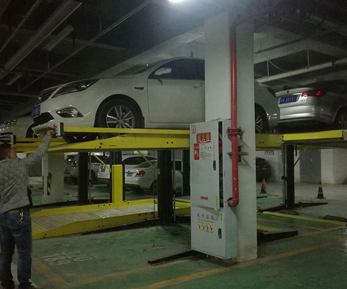 臨滄二層簡易升降類立體停車位安裝
