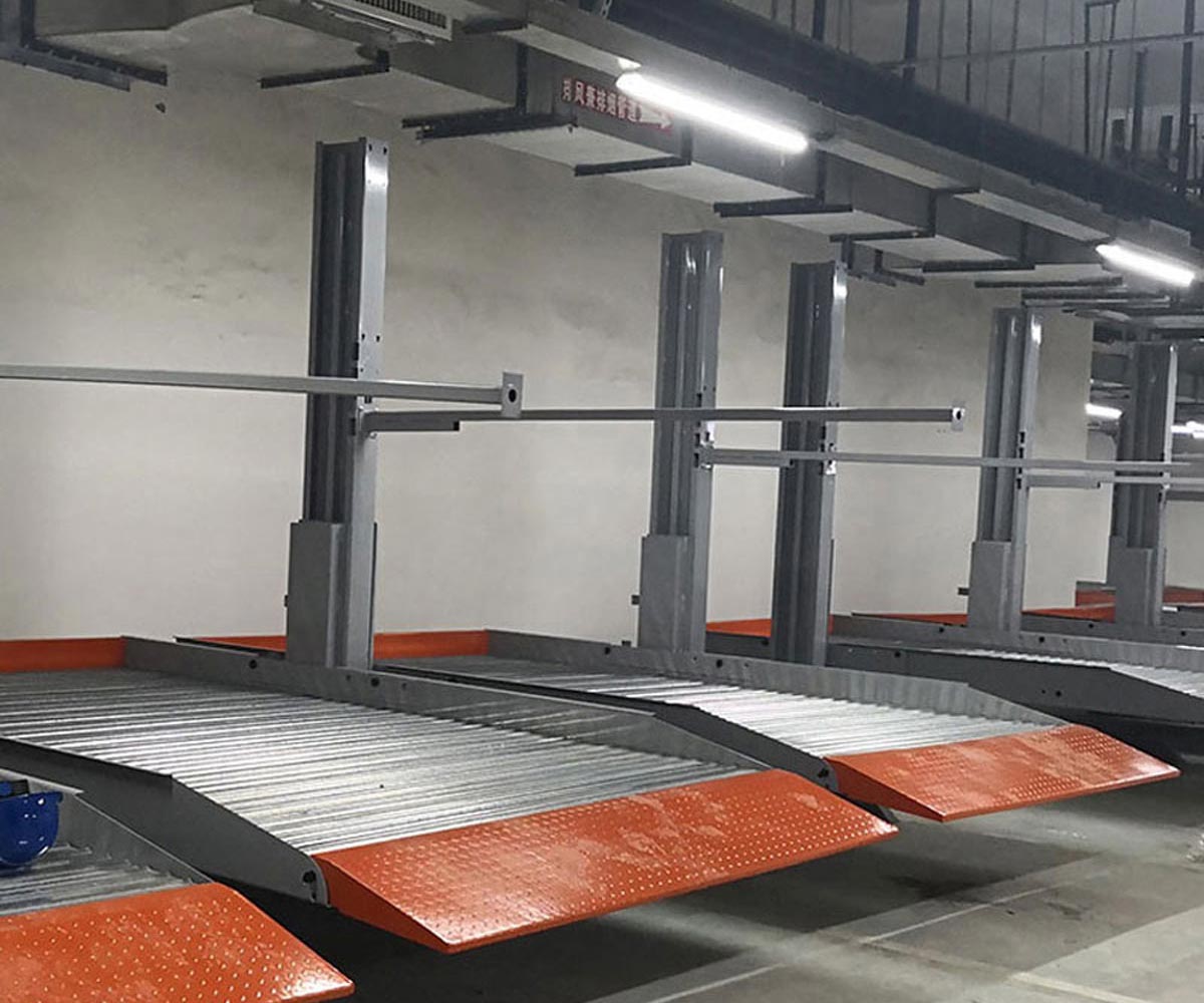 劍川二層簡易式機(jī)械式立體停車設(shè)備過驗(yàn)收