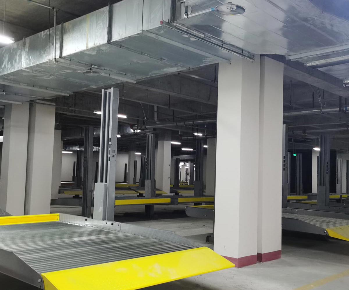 硯山兩柱簡易升降機械立體車庫拆除