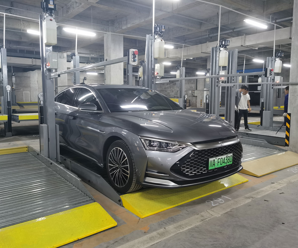 鄉城地下室簡易升降停車立體車庫