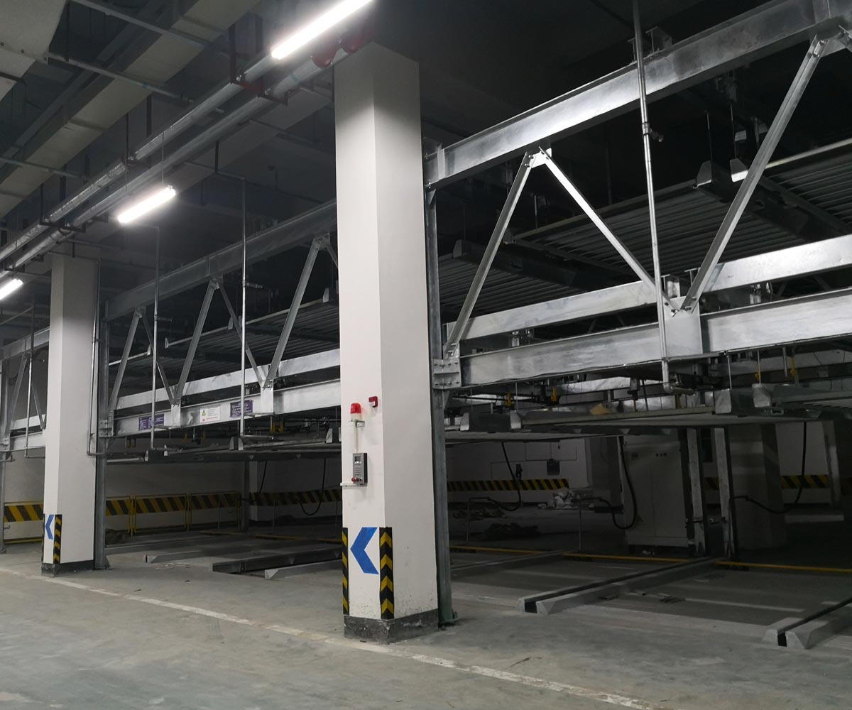萬源PSH5五層升降橫移機械式立體停車設備