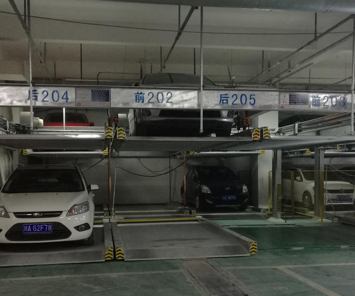 開江PSH7七層升降橫移機械式立體停車設備